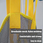 Toileting Patient Lift Sling with Head Support, Universal Mesh Bath Patient Lifting Hoist Sling Divided Leg Shower Sling for Hospitals Homes and Nursing Homes (Size : L)
