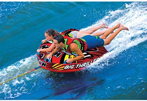 Wow Sports Thriller Towable Deck Tube for Boating Adults, Tubing Boat Inflatable for Water Sports