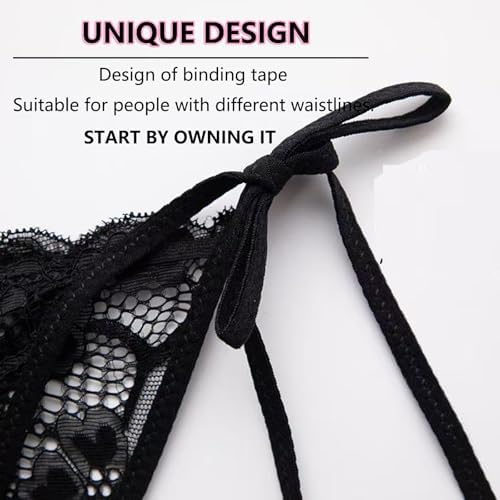Men's Lace Sissy Thong Panties Sexy Low Rise T-back G-string Underwear Sheer Gay Lingerie Crossdresser