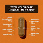 Naturewise Total Colon Care Herbal Cleanse - With Prebiotics, Botanicals, & Antioxidants - for Regular Bowel Movement, Digestion, Gut Health - Vegan, Gluten-Free, Non-GMO - 60 Capsules[2-Month Supply]
