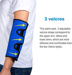 Elbow Brace for Cubital Tunnel Syndrome, Elbow Immobilizer Stabilizer Support Splint for Arthritis Pain Relief Tendonitis at Night Sleeping,Arm brace for Women and Men, Fits Right & Left (Blue, M)