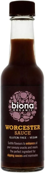 Biona Organic Worcester Sauce (140ml) - Pack of 2
