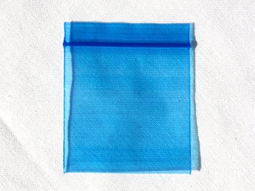 200 Bags 2020 2" x 2" BLUE MINI PLASTIC RECLOSABLE ZIP BAGS