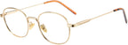 Cyxus Oval Blue Light Blocking Glasses for Women Men,Metal Round Frame Computer Gaming Use Anti Eye Strain 8562