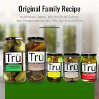 Tru Zesty Jalapeño Medium Hot Sauce – All Natural & Fresh Ingredients | Tangy & Spicy Flavor with Smoked Black Pepper Pickle Blend, 5 Fl Oz (Pack of 2)
