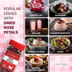 Eastanbul Dried Rose Petals, 0.71oz, Premium Edible Rose Petals, Dried Flower for Herbal Tea, Decoration, Sprinkles, Dessert Topping, From Mediterranean Flowers, Natural, Vegan, Gluten Free, Non GMO
