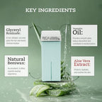 Rica Aloe Vera Roll-On Wax Kit (Set of 2 Refill Wax) 100 ML - Made in Italy