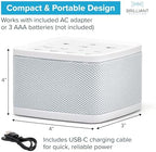 Big Red Rooster White Noise Machine for Sleeping – Baby & Kids Sound Machine with Rain, Nature & Ocean Sounds – Portable Sleep Noise Maker with Timer, Bluetooth & USB/3 AAA Power – Travel & Home Use