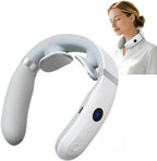AiRunTech Neck Massager with Heat, Portable Electric Neck Massager with Heat for Painful Shoulder, White, Relaxing Gifts for Men Women, Suitable for Office Home Outdoor Use