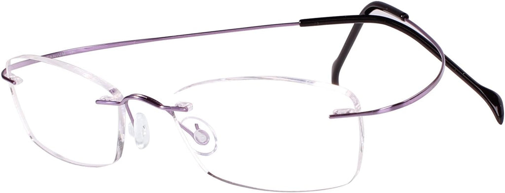 Agstum Titanium Rimless Flexible Frame Hingeless Optical Eyeglasses Clear Lens