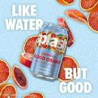 SPLASH REFRESHER Sparkling Water, Blood Orange - 8-Pack, 12 Fl Oz Cans - Flavored Carbonated Seltzer Water with Electrolytes, Zero Sugar & Zero Calories