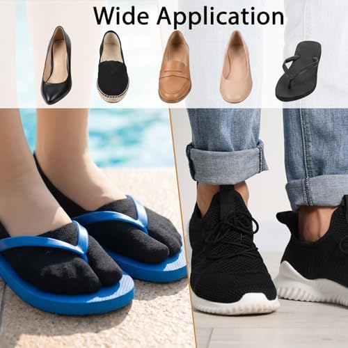 5 Pairs Tabi Socks for Women, No Show Split Toe Socks Low Cut Flop Sock Non Slip Flip Flop Sock Toes SeparatedSock