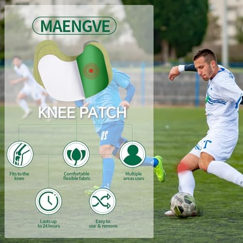Herbal Knee Patch – 24 Count Self-Heating Pads for Joint Ease & Muscle Relaxation – 12-Hour Heat Pad for Knee Relief, Pain Support & Comfort