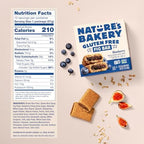 Nature’s Bakery Gluten Free Fig Bars, Blueberry, Real Fruit, Vegan, Non-GMO, Snack bar, 6 boxes with 6 twin packs (36 twin packs)