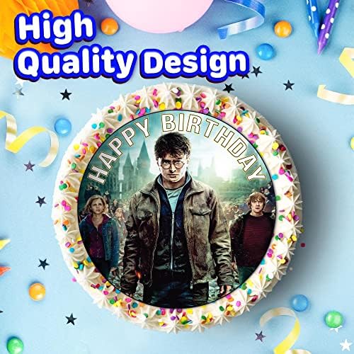 7.5 Inch Edible Cake Toppers – Wizarding Friends Birthday Party Collection of Edible Cake Decorations