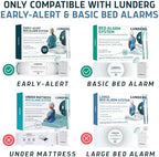 Lunderg False Alarm Bed Sheet - Compatible with Lunderg Early-Alert & Basic Bed Alarms for Elderly Sensor Pads - Reduce False Alerts & Prevents Sensor Pad Movement - Easy to Use & Soft Fabric