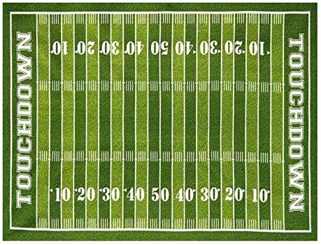 Football Field Edible Cake Topper-1/4 Sheet