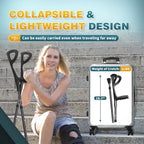 BeneCane Forearm Canes Lightweight Arm Crutch Adjustable Ergonomic Comfortable on Wrist Non Skid Rubber Tips