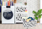 Black Heart Valentine Gift Love Storage Basket Clothes Laundry Storage Box Shelf Bins, Gift Basket Laundry Hamper with Handles