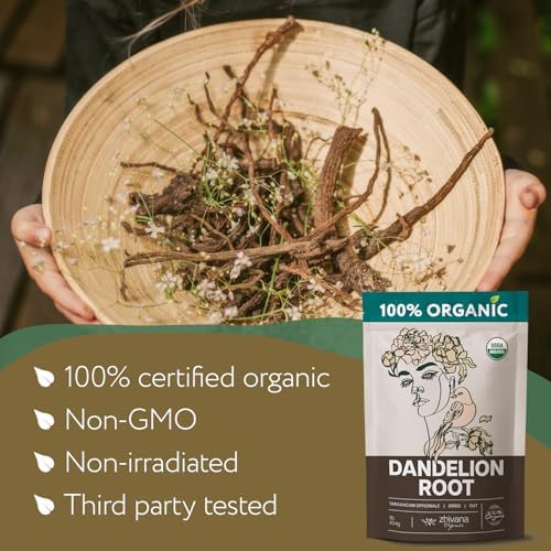 Dandelion Root Tea Loose (16 oz.) – Organic Dandelion Root Herb - Te de Diente de Leon Organico Natural - Liver Cleanse, Digestion, Liver Detox