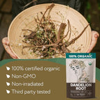 Dandelion Root Tea Loose (16 oz.) – Organic Dandelion Root Herb - Te de Diente de Leon Organico Natural - Liver Cleanse, Digestion, Liver Detox