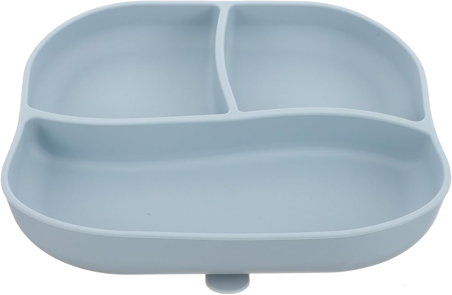 Multi-Grid Silicone Suction Plate for Elderly Divided Food Tray Strong Suction Cup Adaptive Eating Plate for Patients and Seniors