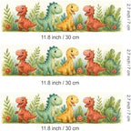 3 pcs Dinosaurs Cake Strips Edible birthday cake strips, cake side borders, Icing Sheets 2.7X11.8