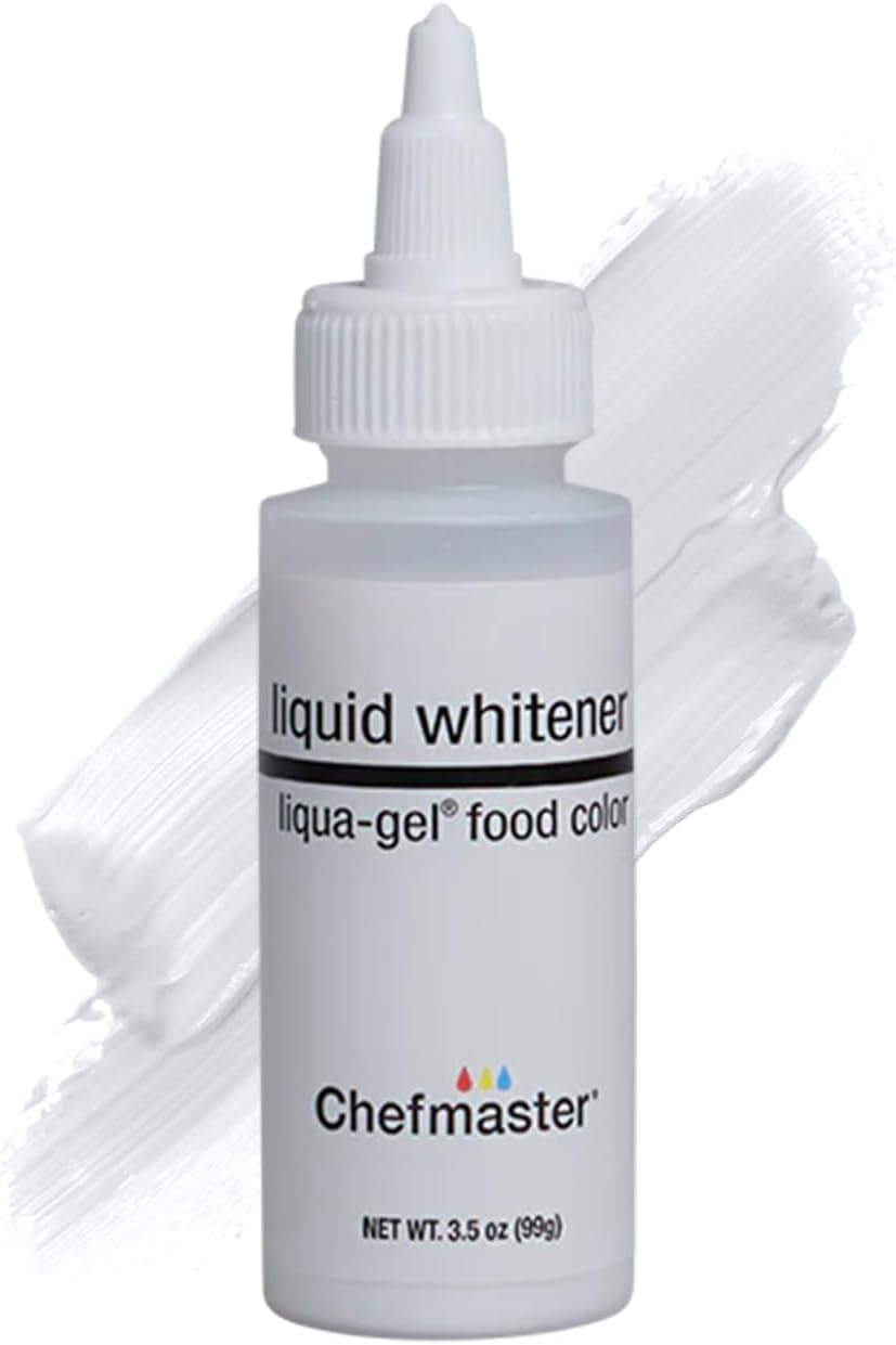 Chefmaster Liquid Whitener Liqua -Gel Food Coloring | Brighter Whites & Pastels | Professional-Grade Dye | Fade-Resistant