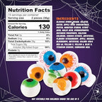 30 Gummy Eyeballs, Spooky Eyeball Candy in 4 Flavors, Soft Gummies with Fruity Jelly Filling, Individually Wrapped, By 4YoreElves (19 oz)