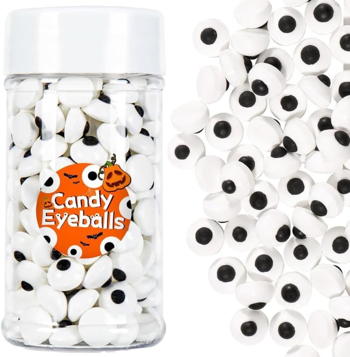 Candy Eyes for Cake Decorating Edible, 1cm Eyes Sprinkles Sugar for Cookie, Cupcake Toppings(100g/3.53oz)
