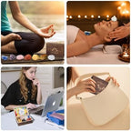 LAIDANLA 7 Chakras Crystals and Healing Stones Set Large Natural Crystal for Energy Balance，Spiritual，Gifts，Set in Wooden Box Comes with Chakra Cards and Guidebook