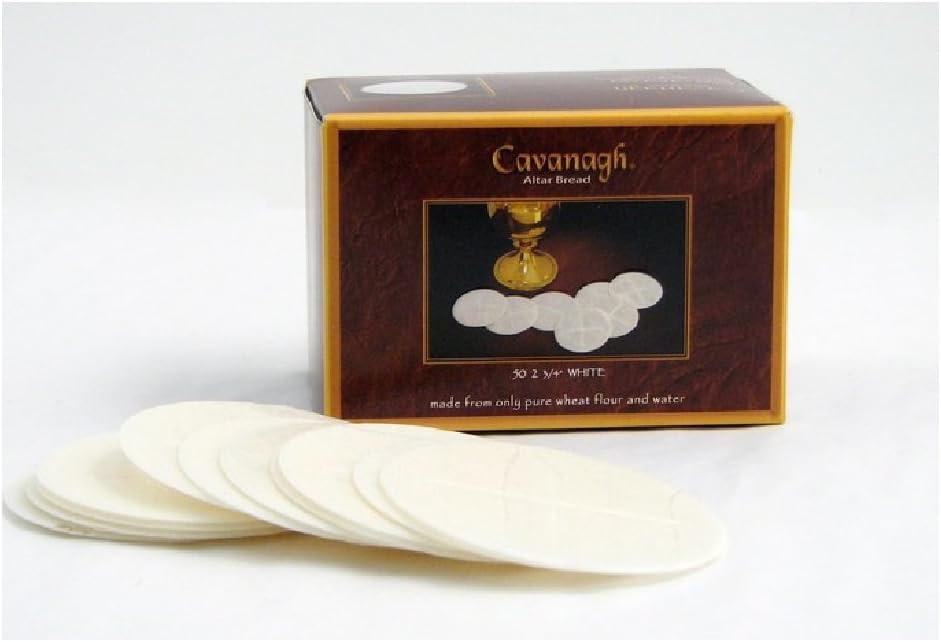 Cavanagh Priest Altar Bread - 2 3/4" White - 50/Box