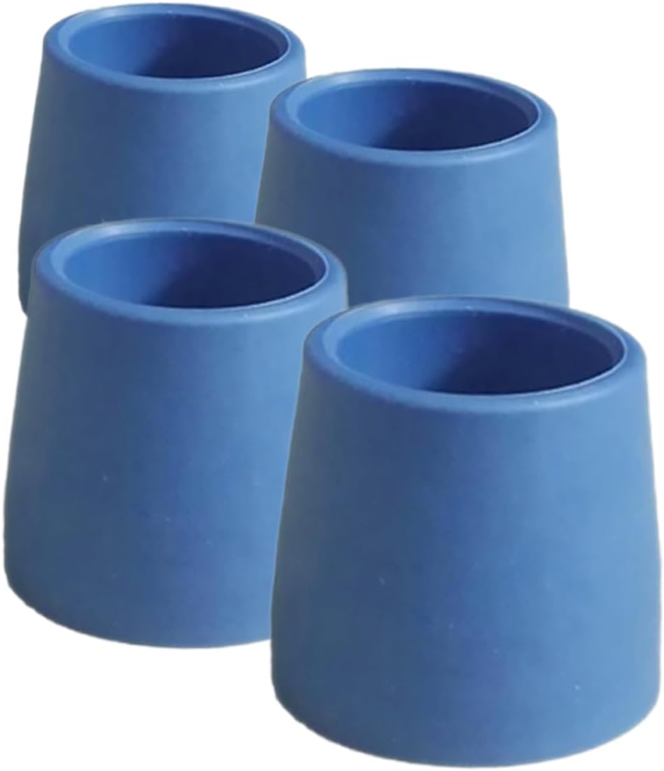 Mobestech 4Pcs Non Slip Crutch Pads Tips for Canes Skid Cane Foot Covers Enhanced Stability for Walking Sticks and Folding Canes for Trekking and Hiking