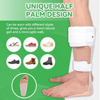 Orthomen AFO Drop Foot Brace, Half-Sole Design for Stroke/MS Patients, Lightweight Medical Orthotic Shoe Insert for Foot Drop Support, Hemiplegia & Neuropathy Relief,Men and Women,M-Left