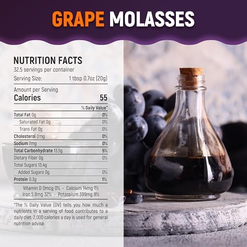 Abdurrahman Tatlici Grape Molasses (Uzum Pekmezi), 1.4lb, Pekmez, Grape Molasses Turkish, Turkish Molasses, Petimezi, Traditional Turkish Sweetness, Grape Syrup for Drinks