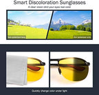 YIMI Men Women Photochromic Polarized Sport Sunglasses Cycling Fishing Driving Glasses UV400 Protection Anti Glare Eyeglasses
