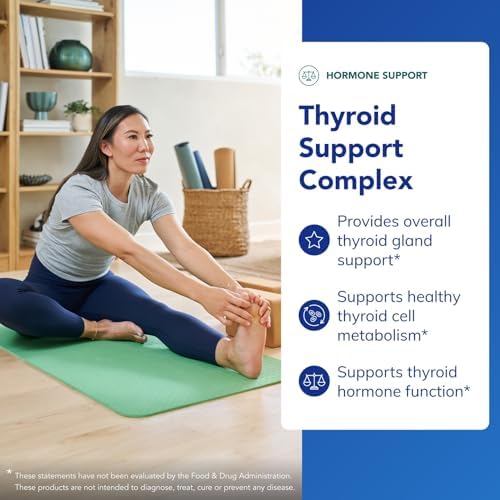Pure Encapsulations Thyroid Support Complex - Supports Thyroid Health* - Antioxidant Infusion - with Ashwagandha & Iodine - Non-GMO & Vegetarian - 120 Capsules