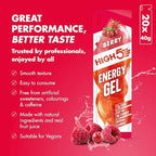HIGH5 Energy Gel Quick Release Energy On The Go From Natural Fruit Juice (Berry, 20 x 40g)