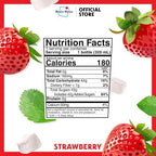 Mogu Mogu Strawberry Juice Drink (6 Bottles) with Limited Edition Cooler Bag – Chewy & Fun Strawberry Juice with Nata de Coco | Refreshing Drink for Kids & Adults | Ready to Drink Beverage Set