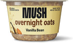 MUSH Overnight Oats - Vanilla Bean - Good Source of Fiber, Non-GMO, Dairy Free, Gluten Free, 5oz