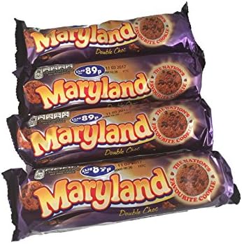 Maryland Double Chocolate Cookies - 145g - Pack of 4 (145g x 4)