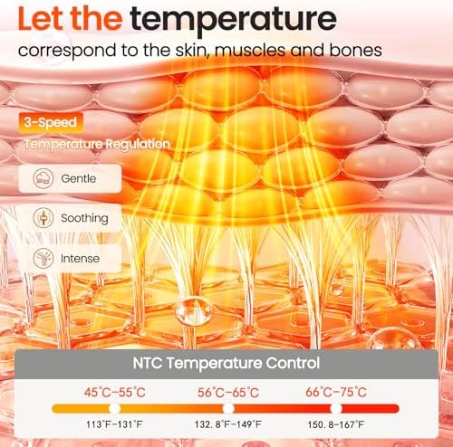 Heated Knee Massager Vibration Cordless Knee Brace， 3-in-1 Heating Pad for Elbow Shoulder， 3 Heat Levels and 3 Massage Heads Knee Brace Wrap Gifts for Mom Dad
