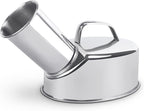 Stainless Steel Outdoor Urinal for Men - 360° Spill-Proof Portable Urinal with Anti-Splash Design, Heavy-Duty Steel Construction for Backyard, Camping, Job Sites - Easy Clean