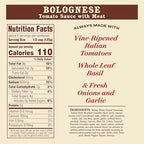 Rao's Homemade Bolognese Sauce 24 oz, Tomato Sauce, All Purpose, Keto Friendly Pasta Sauce, Premium Quality Tomatoes from Italy, Beef, Pork & Pancetta