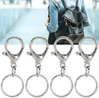 20Pcs Lanyard Snap Hook, Keychain Hooks for Lanyard, Key Chain Hook Accessories, Suitable for Making Lanyards, Key Chains, Zipper Handles, Etc (21 * 35mm prawn Buckle with 22mm Inner Diameter