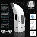 JITEM Portable Utility Tool, Fully Automatic Men's Fitness Equipment, Intelligent Multi-Frequency, USB Fast Charging, size