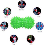 ZJchao Peanut Spiky Massage Ball, Foot Massage Ball Roller, Massaging Hand Foot Massager Roller Ball Tension Muscle Relax, Spiky Peanut Massager for Plantar Fasciitis