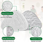 Diteje 4 Pack Replacement Triangle Mop Pads,Washable Refill Heads Compatible with O-ceda Microfiber Steam