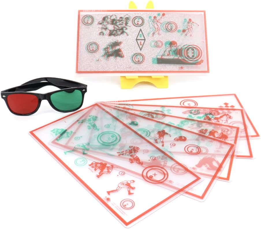 red/Green Fixed Vision Therapy Convergence Incomplete Eye Trainer Stereo Training Card Vision Correction