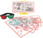 red/Green Fixed Vision Therapy Convergence Incomplete Eye Trainer Stereo Training Card Vision Correction